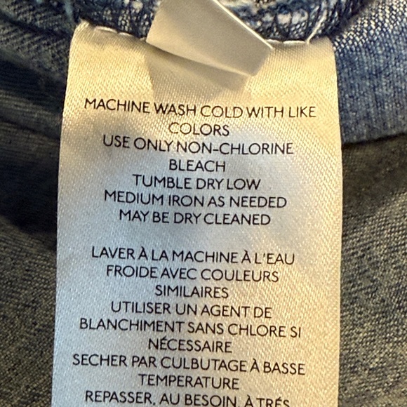 Free People Charlie Light Wash Denim Shirt/Tunic/Dress Size Medium - Picture 15 of 16